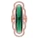35 CT TGW Green and White Cubic Zirconia Ring in Rose Plated Sterling Silver
