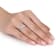 4/5 CT TGW Aquamarine and Diamond Accent Ring in Sterling Silver