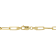 5MM Diamond Cut Paperclip Chain Necklace in Yellow Plated Sterling Silver