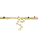 Multi-Color Bead Double Strand Necklace in 14K Yellow Gold Over Sterling Silver