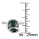 9-9.5MM Black Tahitian Pearl Swirl Ring in Sterling Silver