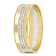 Ladies  6mm Double Row Wedding Band in 10K 2-Tone Gold