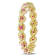 1/4 CT TGW Created Ruby Infinity Eternity Ring in 10K Yellow Gold