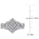 1/4 CT TW Diamond Vintage Ring in Sterling Silver
