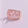 6 CT TGW Rose Quartz and Diamond Accent Ring in 18K Rose Gold Over
Sterling Silver