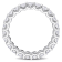 2 1/3 CT TGW Lab Grown Diamond Eternity Band in 14K White Gold- Size 9