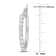 1 CT TDW Diamond Half-Set Hoop Earrings in Platinum