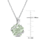 6 1/2 CT TGW Green Quartz and Diamond Accent Swirl Pendant with Chain in
Sterling Silver
