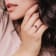 7/8 CT TGW Ruby and 1/5 CT TW Diamond Tilted Teardrop Halo Ring in 14K
Yellow Gold