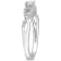 1/4 CT TGW Created White Sapphire and 1/10 CT TW Diamond Infinity
Engagement Ring in Sterling Silver