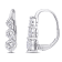 1 3/4 CT TGW Lab Grown Diamond 3-Stone Earrings in 14K White Gold