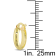 Hoop Earrings in Polished Italian 10k  Gold