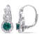 1-3/4ctw Created Emerald and Created White Sapphire Twist Drop Earrings
in Sterling Silver