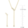 1/3 CT TGW Lab Grown Diamond Earrings & Necklace Set in 18K Yellow
Gold Plated Sterling Silver