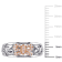 1/10ctw Diamond Openwork Bow Ring in 18K Rose Gold Over Sterling Silver