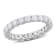 2 1/5 CT TGW Lab Grown Diamond Eternity Band in 14K White Gold - Size 8