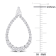 1 1/3 CT TGW Lab Grown Diamond Open Earrings in 14K White Gold