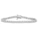 3 3/4 CT TW Lab-Grown Diamond Tennis Bracelet in 14K White Gold