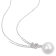 11-12MM Freshwater Cultured Pearl and Diamond Twist Pendant with Chain
in Sterling Silver
