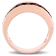3 1/3 CTW Garnet Semi-Eternity Anniversary Band in Rose Plated Sterling Silver