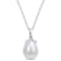 8.5-9MM Freshwater Cultured Pearl Drop Pendant with Chain in Sterling Silver