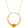 3.25 CTW Citrine and Madeira Citrine Graduated Open 18k Gold Plated
Silver Pendant with Chain