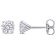 1 CT TW Lab-Grown Diamond Solitaire Stud Earrings in 14K White Gold (IGI Certified)