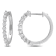 5/8 CT TGW Lab Grown Diamond Vintage Hoop Earrings in Platinum Plated
Sterling Silver