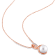 8MM Freshwater Cultured Pearl and Diamond Twist Pendant with Chain in
Rose Plated Sterling Silver