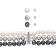 7.5-8MM Multi-Color Freshwater Cultured Pearls Necklace, Bracelet &
Earrings Set in Sterling Silver