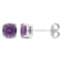 2 CT TGW Simulated Alexandrite Stud Earrings in Sterling Silver