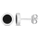 5/8 CT TGW Hematite Stud Earrings in Sterling Silver