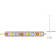 4 3/8 CT TGW Multi-Color Sapphire Tennis Bolo Bracelet in 14K Yellow Gold