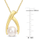 9-9.5MM Freshwater Cultured Pearl Pendant with Chain in 18K Yellow Gold
Plated Sterling Silver