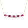 2 5/8 CT TGW Ruby and 2/5 CT TW Diamond Necklace in 14K Yellow Gold