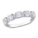 1 5/5 CTW White Topaz Anniversary Style Band Ring in Sterling Silver