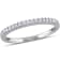 1/7 CT TW Diamond Anniversary Style Band Ring in Sterling Silver