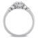 3/8 CT TGW Created White Sapphire and Diamond Accent Heart Ring in
Sterling Silver