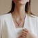 2 1/3 CT TGW Amethyst Lariat Necklace in Rose Plated Sterling Silver