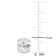 3 1/4 CT TGW Created White Sapphire Stud Earrings in Sterling Silver