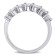 1-3/4 CT DEW Created Moissanite Semi Eternity Ring in 10K White Gold