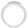 1/10 CT TW Diamond Criss-Cross Band in Sterling Silver