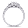 1/3 CT TW Diamond Crossover Engagement Ring in Sterling Silver