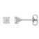 1/2 CT TW Lab-Grown Diamond Stud Earrings in 14K White Gold (IGI Certified)