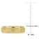 Ladies 6mm Double Row Textured Wedding Band in 14K Yellow Gold