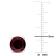4 CT TGW Garnet Stud Earrings in Sterling Silver