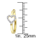 1/10 CT TW Diamond Heart Hinged Hoop Earrings in Yellow Gold Over
Sterling Silver
