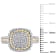 1/3ctw Diamond Rope Design Ring in White and 18K Yellow Gold Over
Sterling Silver
