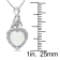 1 1/5 CT TGW Opal and Diamond Accent Heart Twist Pendant with Chain in
Sterling Silver