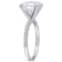 4 CT DEW Created Moissanite Engagement Ring in 10K White Gold